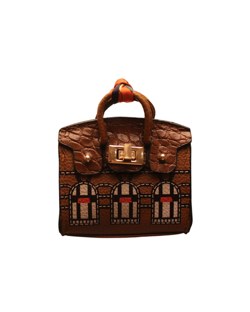 Brown Georgian Mini Bag Charm