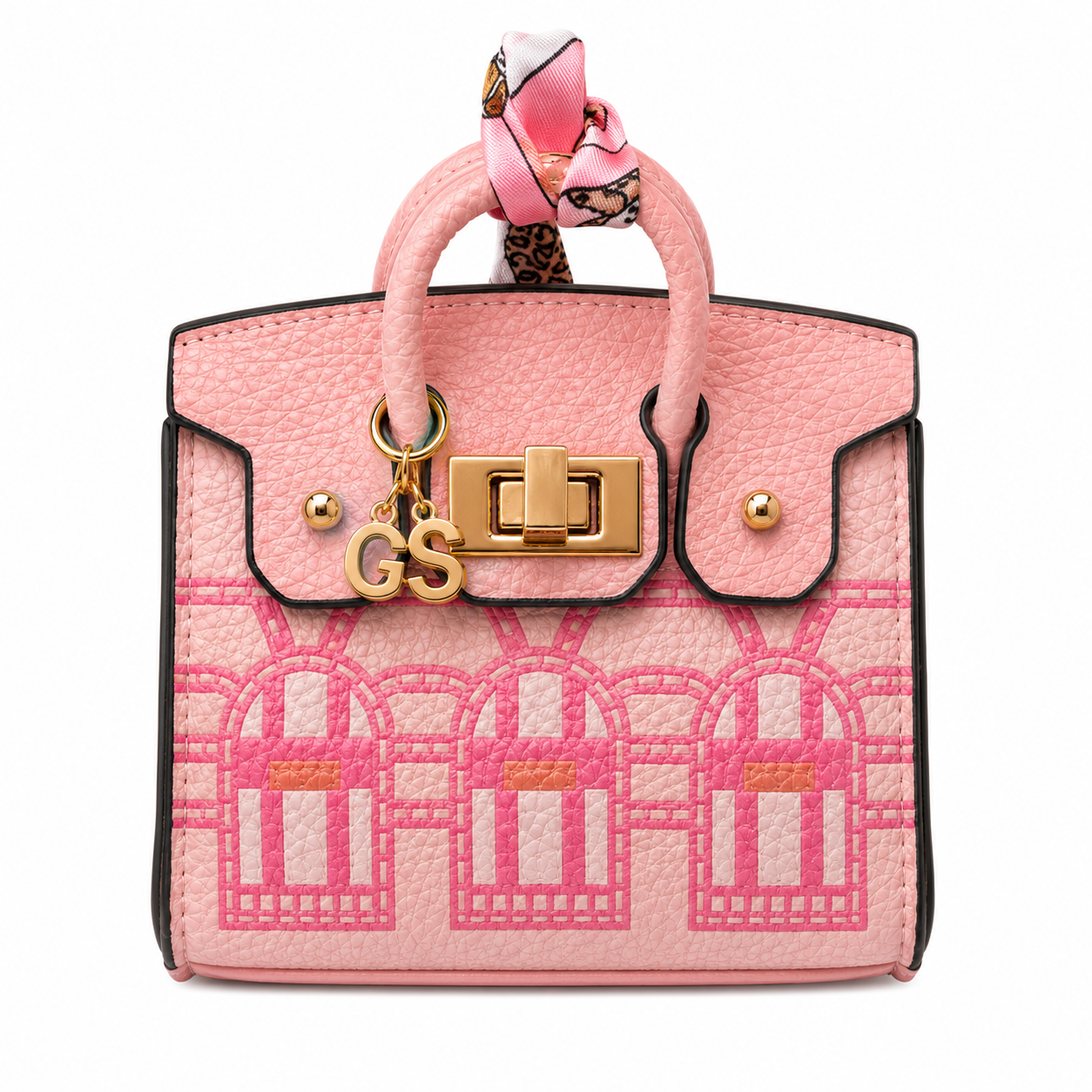 Baby Pink Georgian Mini Bag Charm