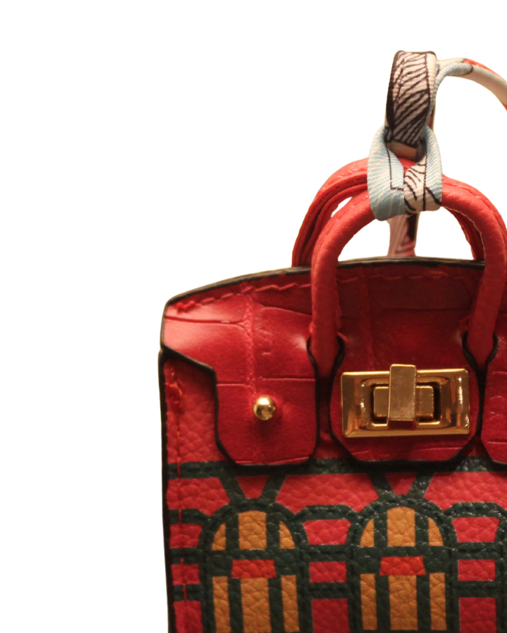 Rose Georgian Mini Bag Charm