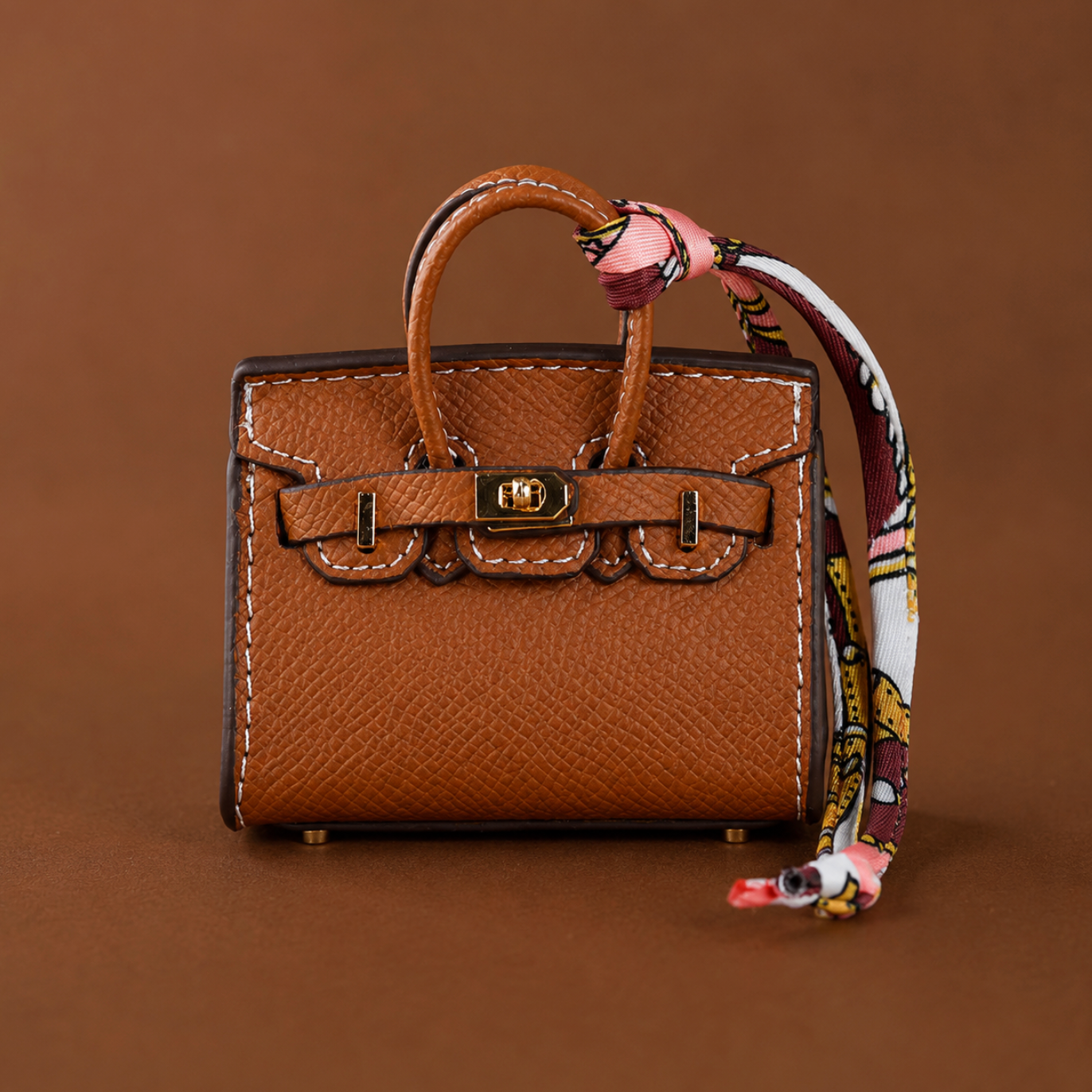 Brown Phoebe Mini Bag Charm