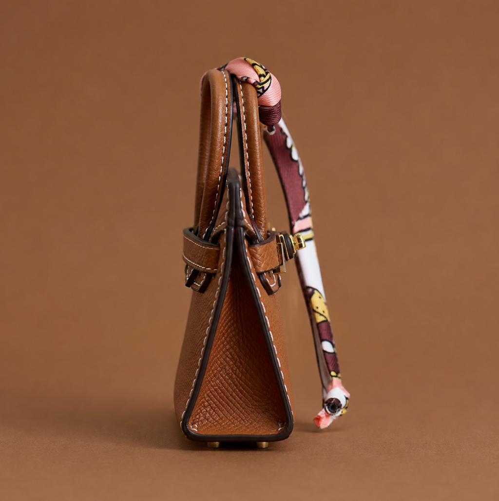Brown Phoebe Mini Bag Charm