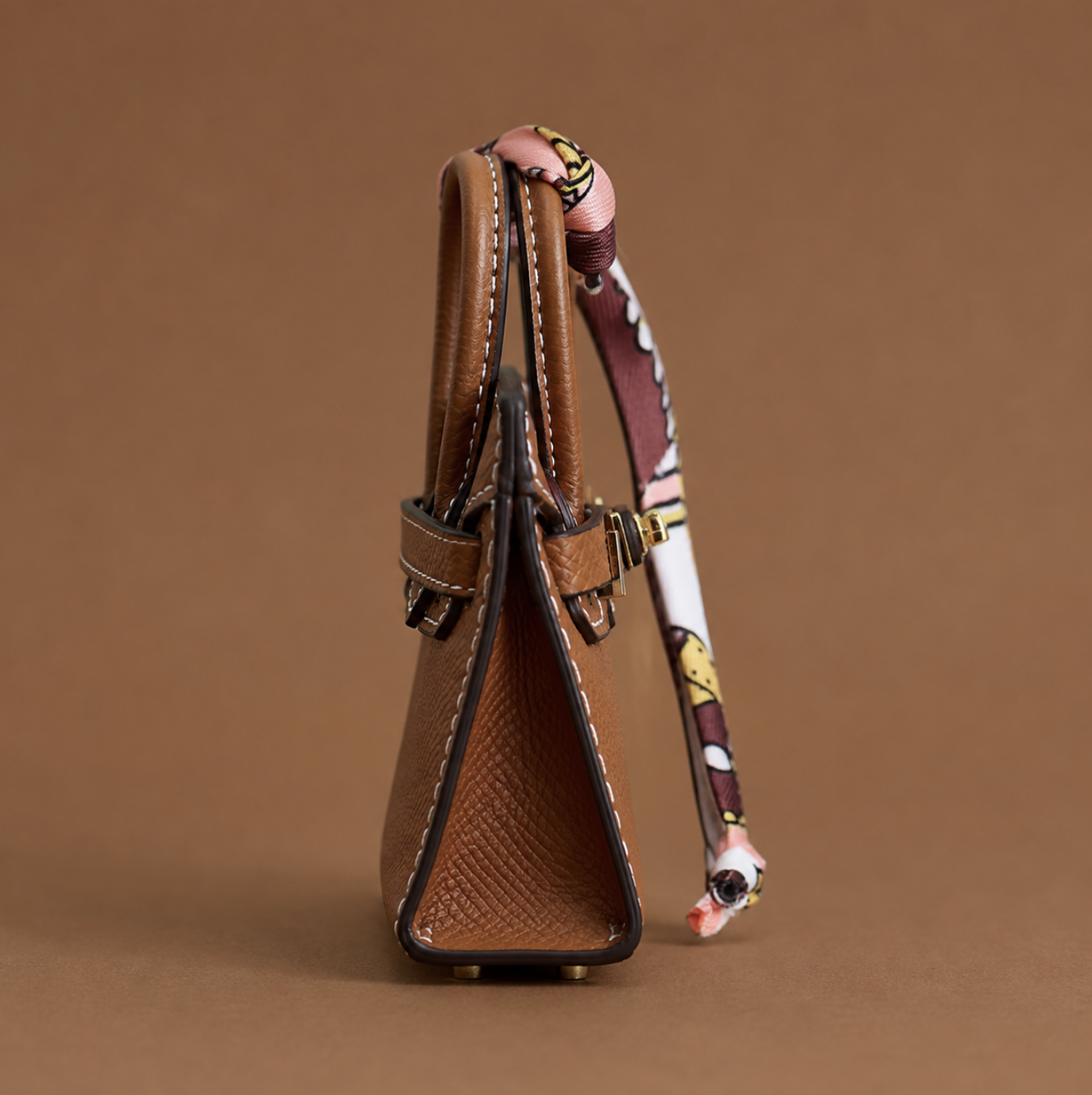 Brown Phoebe Mini Bag Charm