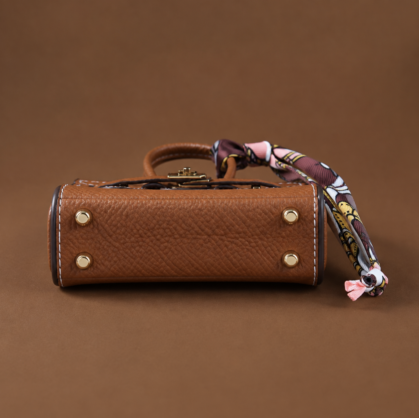 Brown Phoebe Mini Bag Charm