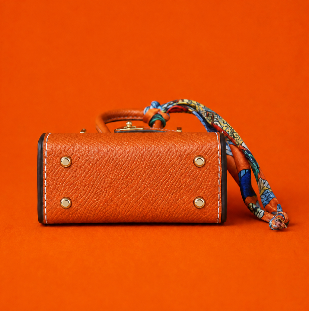 Orange Phoebe Mini Bag Charm