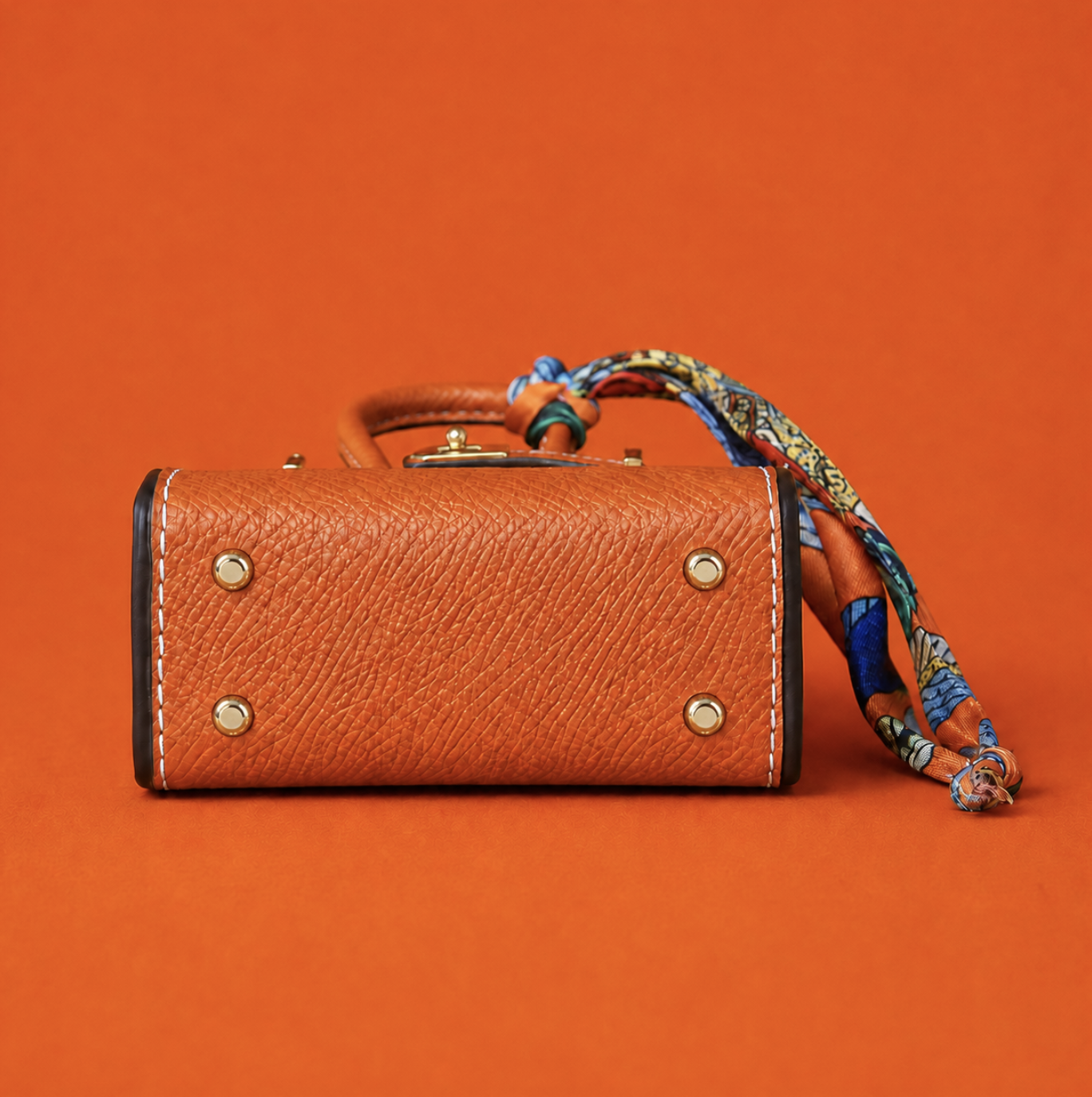 Orange Phoebe Mini Bag Charm