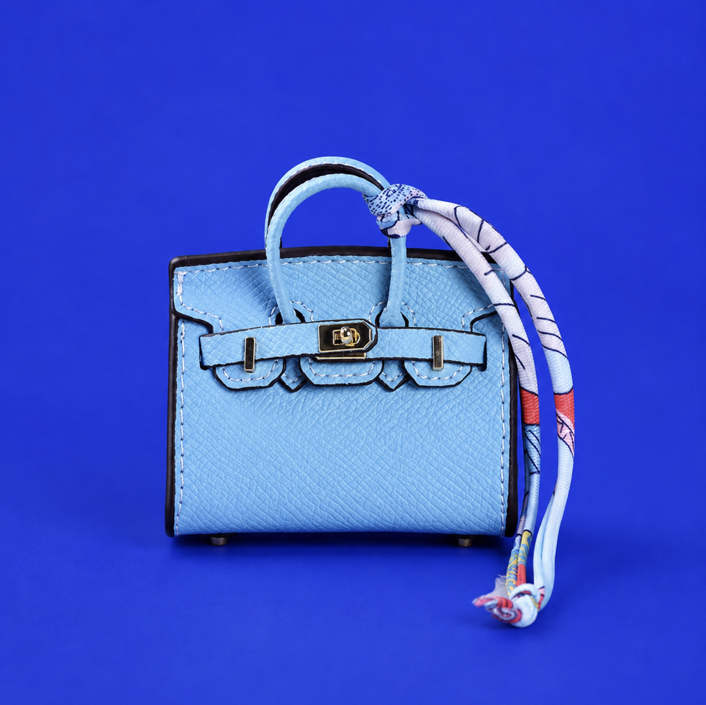 Baby Blue Phoebe Mini Bag Charm