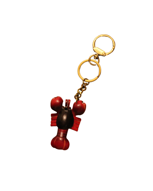 Red Leather Lobster Bag Charm